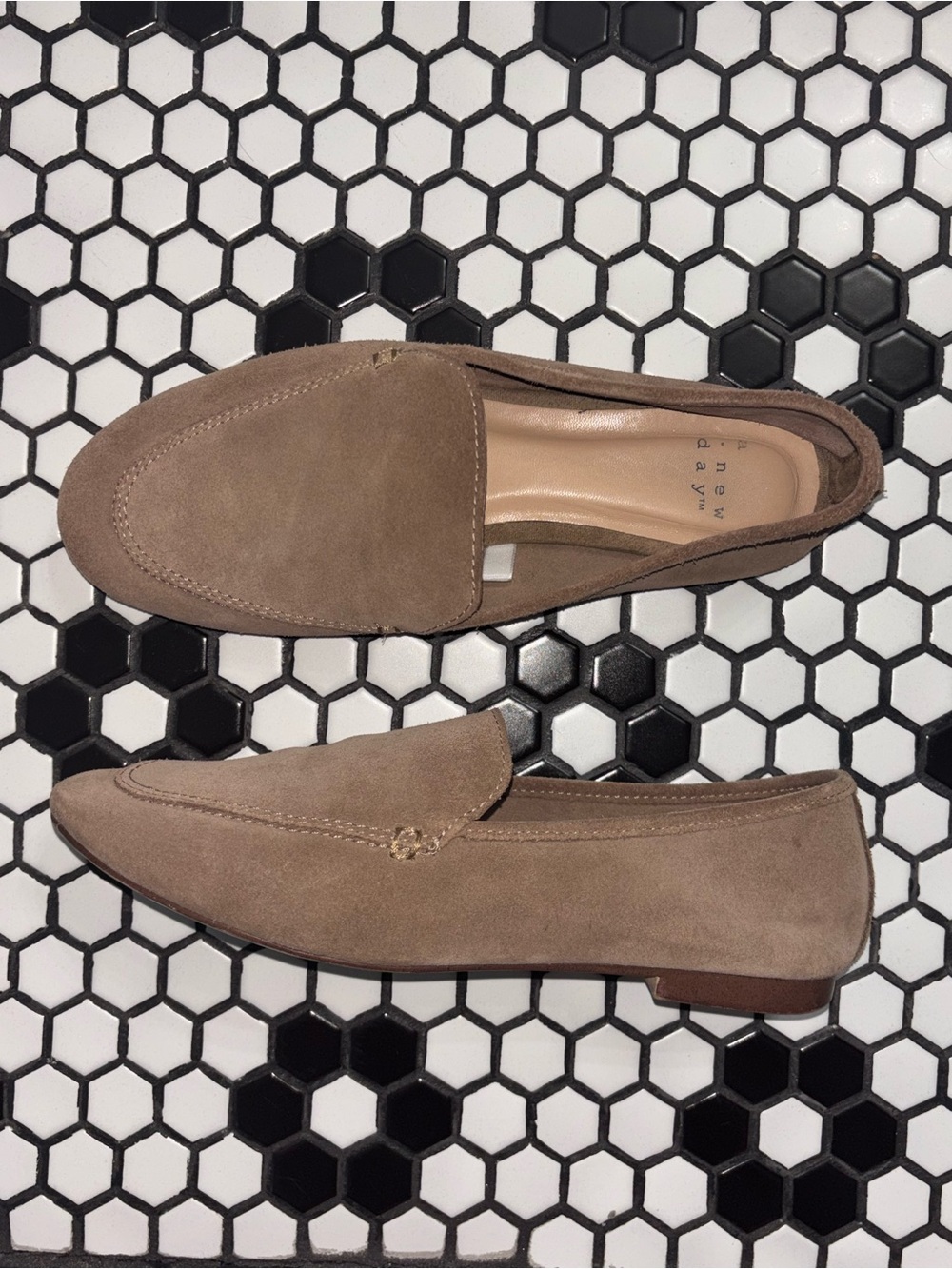 a new day Taupe Suede Women's Slip-On Loafers